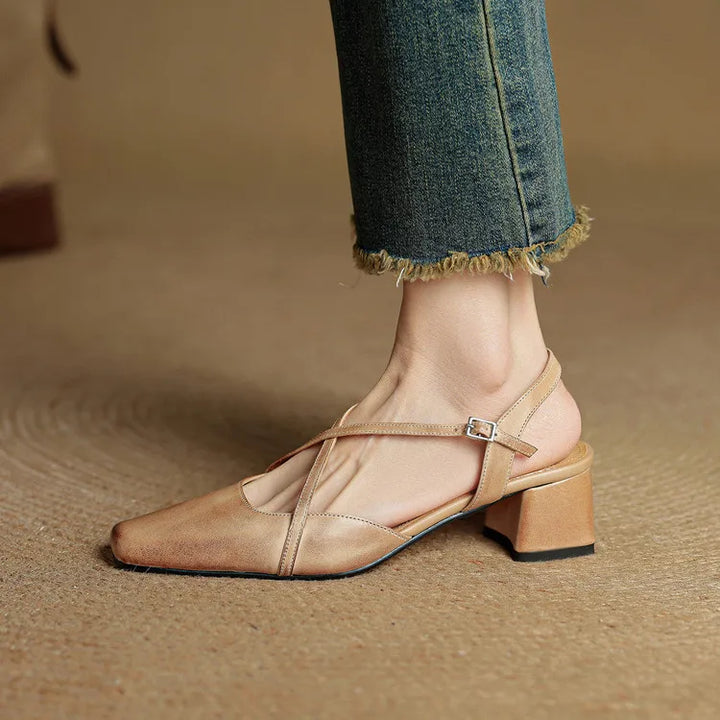 Womens Heels Genuine Leather Classic Fit