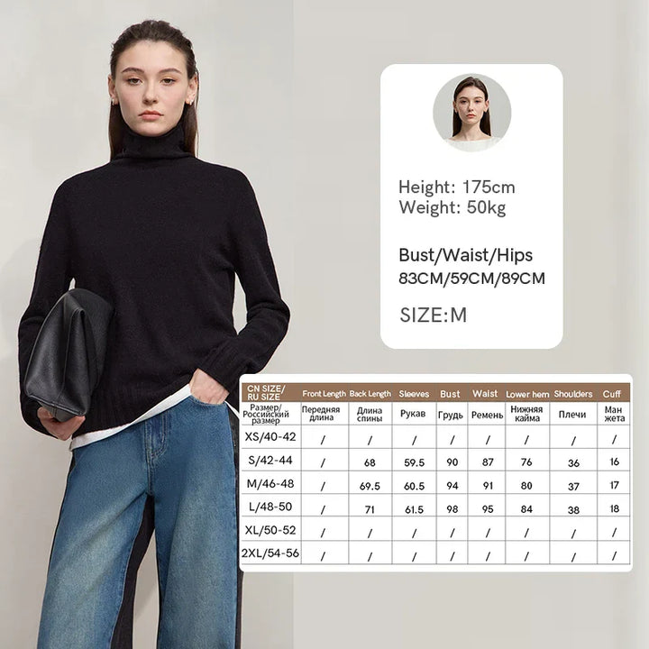 Womens Fitted Knit Top with Crew Neck