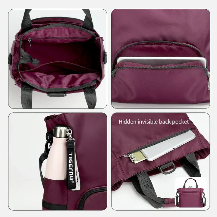 Womens 3-in-1 Lightweight Backpack Travel Shoulder Bag Spacious