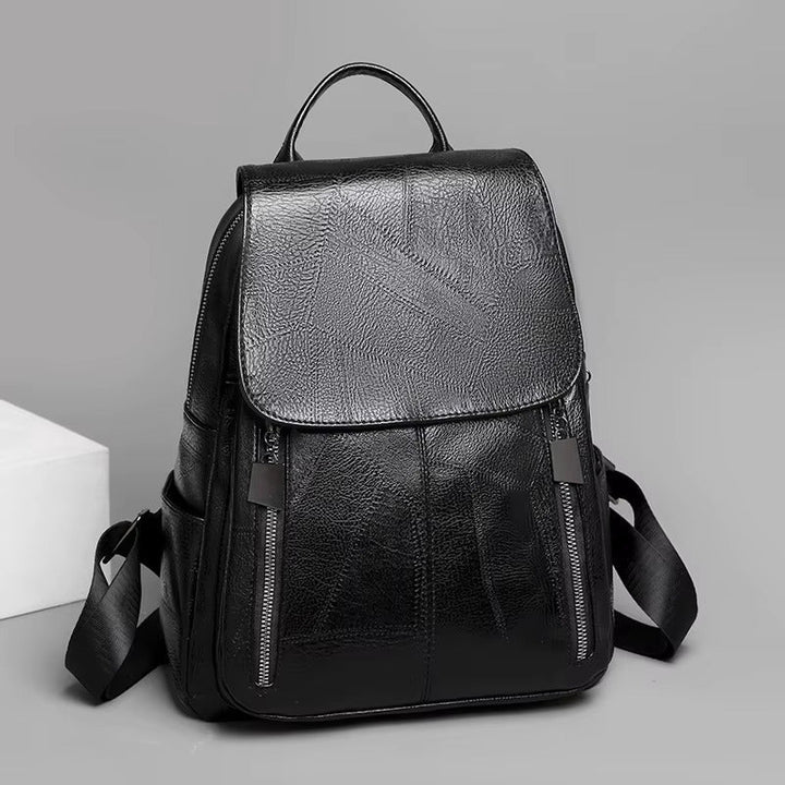 Womens Leather Backpack Theft-Proof Design