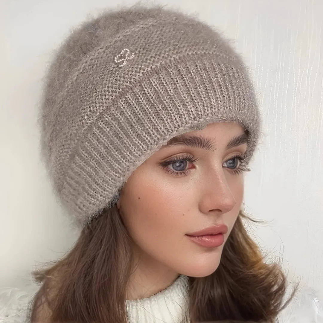 Unisex Cable Knit Beanie Warm Thick Fit - BritishMode