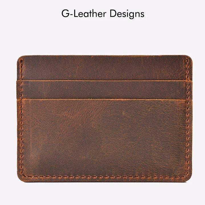 Unisex Leather Card Wallet Slim Design - BritishMode