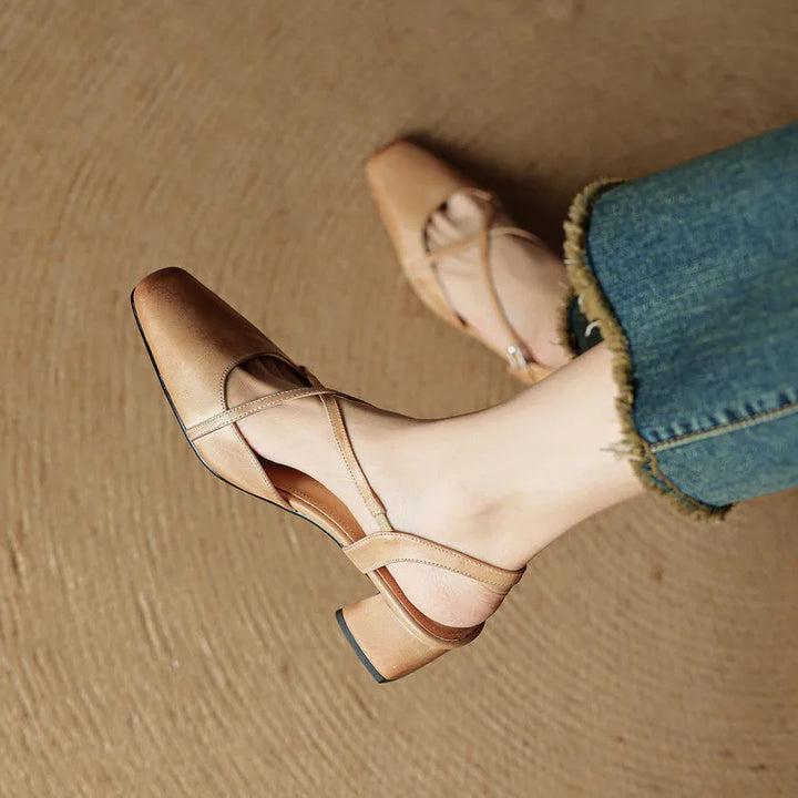 Womens Heels Genuine Leather Classic Fit