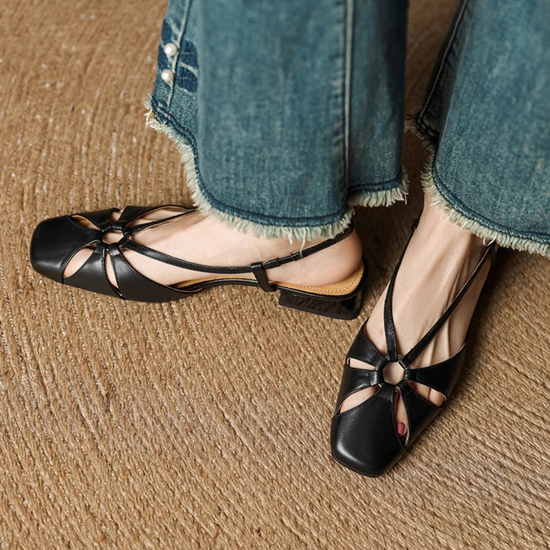 Womens Genuine Leather Sandals Comfortable Fit