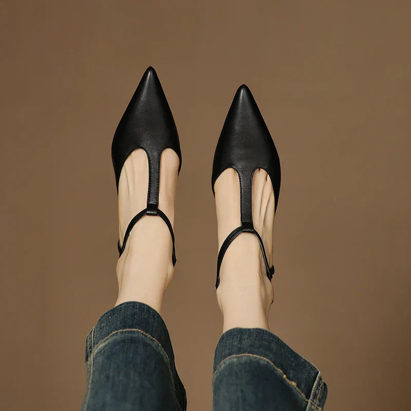 Womens Heels Genuine Leather Classic Fit