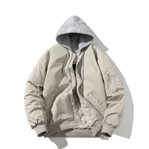 Mens Bomber Jacket Pilot Style Durable Fabric