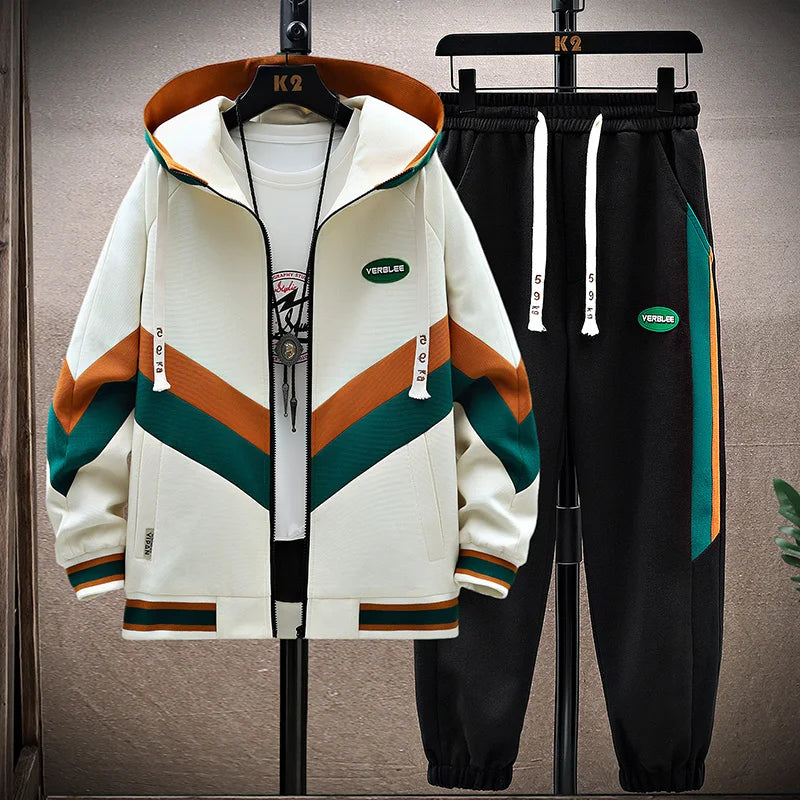 Mens Hoodie and Track Pants Cotton Relaxed Fit Set - BritishMode