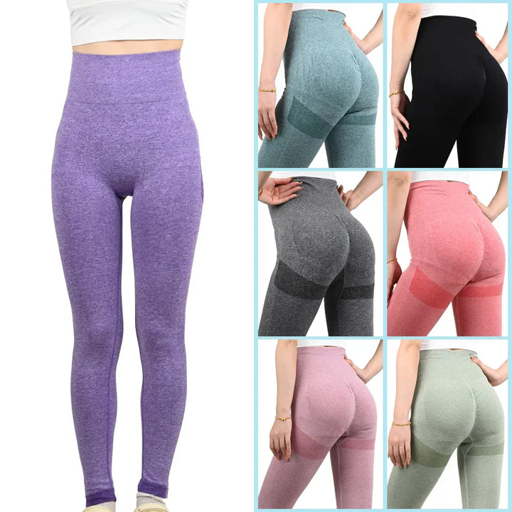 Womens Yoga Pants Flexible Comfort Fit Sports Leggings - BritishMode