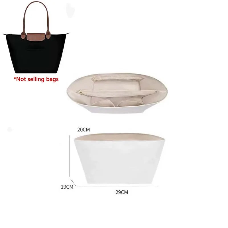 Unisex Tote Bag Organizer Insert Practical Design