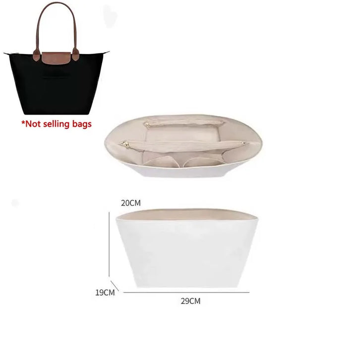 Unisex Tote Bag Organizer Insert Practical Design