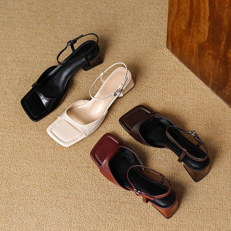 Womens Genuine Leather Sandals Comfortable Fit