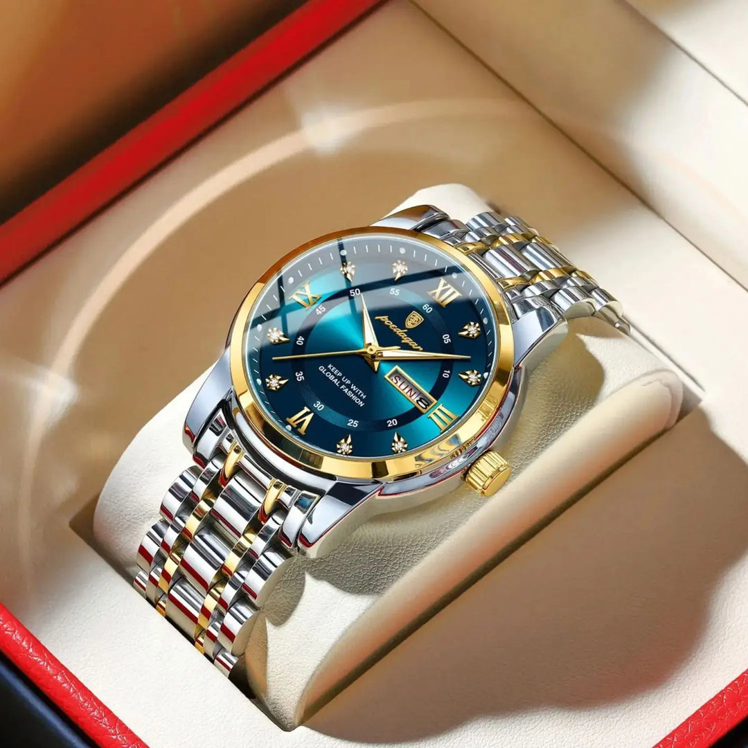 Unisex Quartz Watch with Crystal Dial - BritishMode