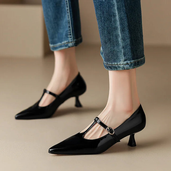 Womens Leather Heels Genuine Leather Classic Fit