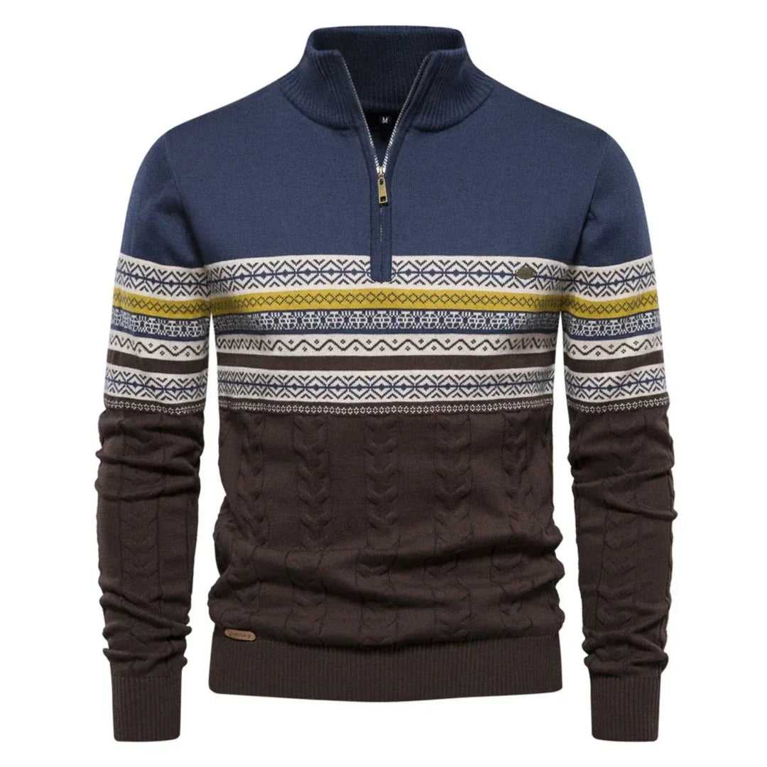 Mens Winter Sweater Wool Blend Regular Fit