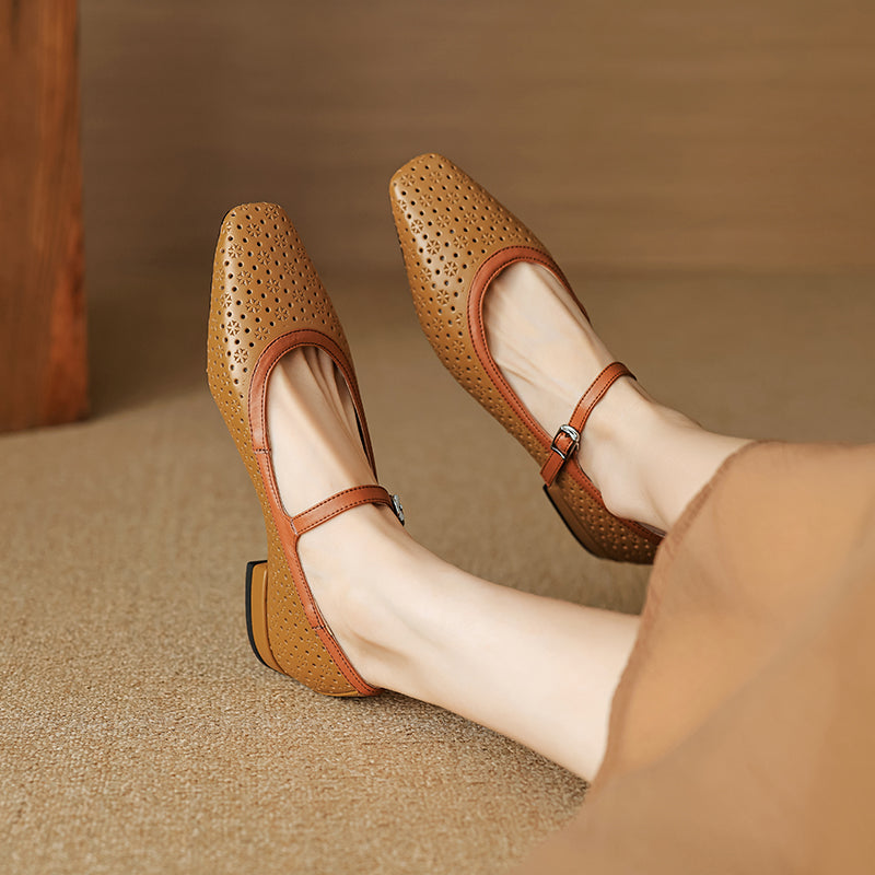 Womens Pumps Genuine Leather Classic Fit