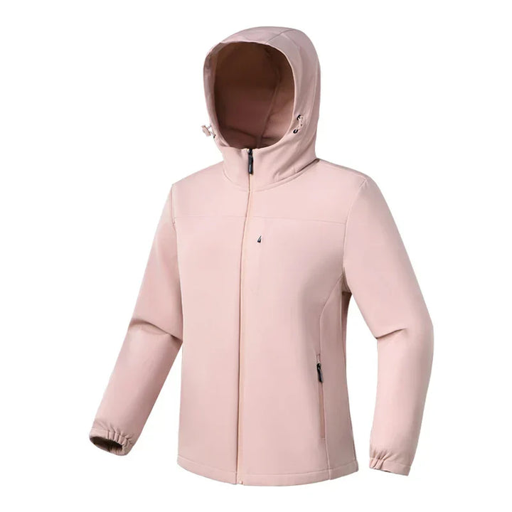 Womens Softshell Jacket with Hood Long Sleeve