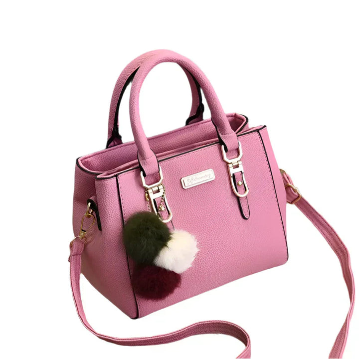 Womens Shoulder Bag Vegan Leather Structured Fit