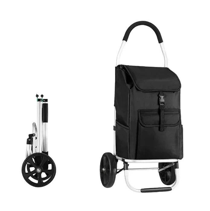 Foldable Aluminium Shopping Trolley Lightweight Portable
