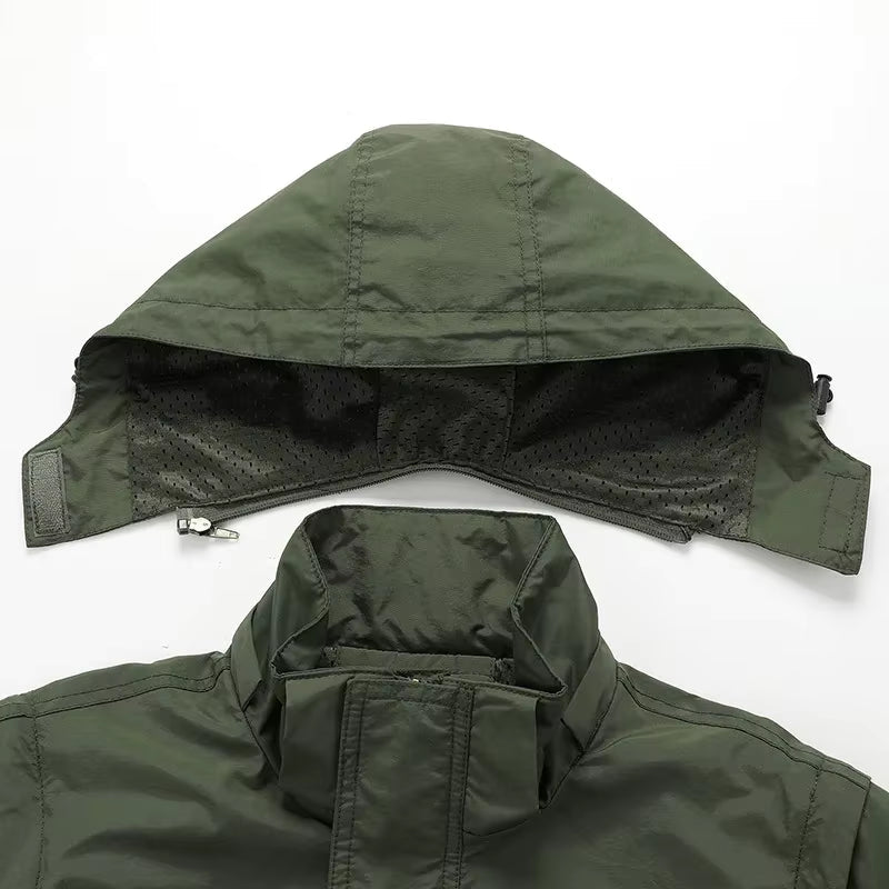 Unisex Waterproof Parka Jacket Durable Weatherproof Design