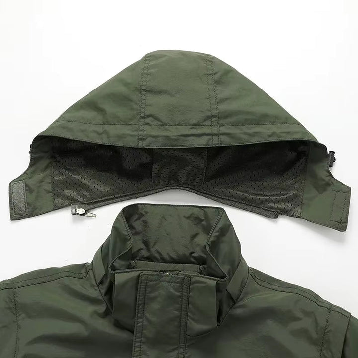 Unisex Waterproof Parka Jacket Durable Weatherproof Design