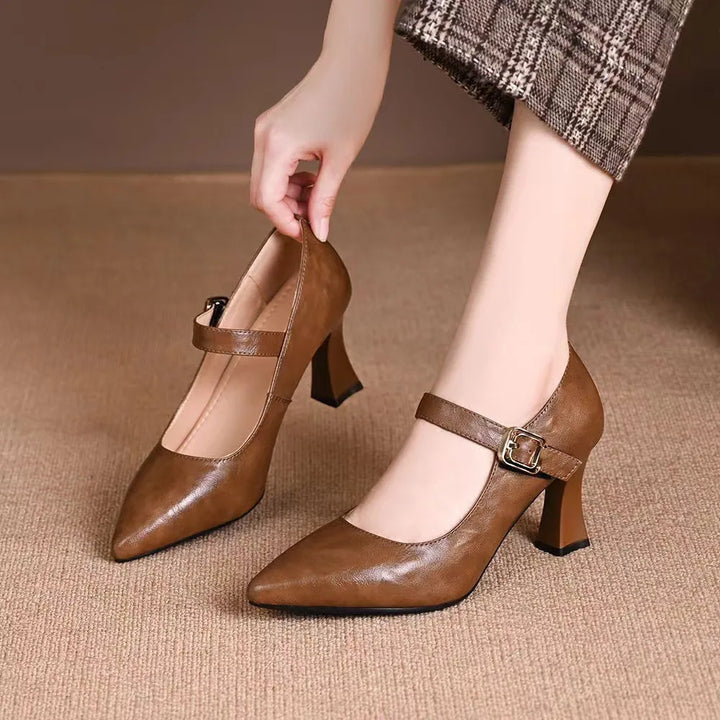 Womens Heeled Shoes Classic Fit - BritishMode