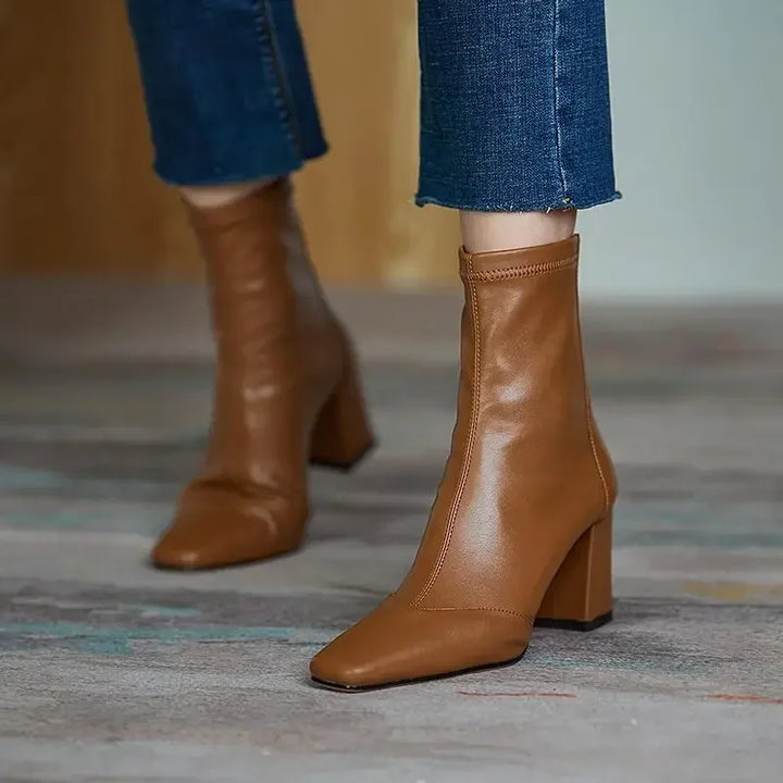 Womens Ankle Boots Leather Classic Fit