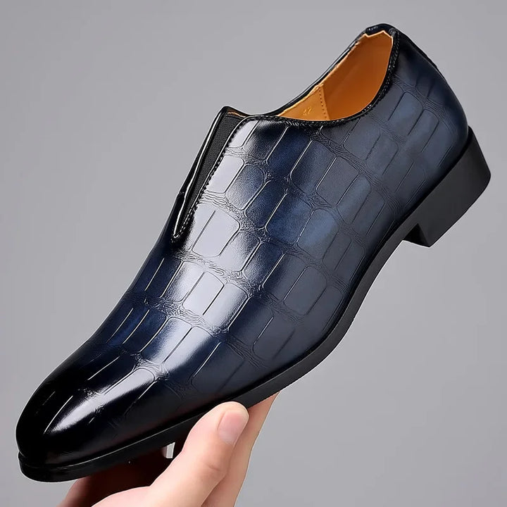 Mens Loafers Genuine Leather Slip-On