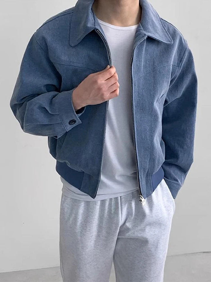 Mens Zip-Up Jacket Lightweight Spring Fit