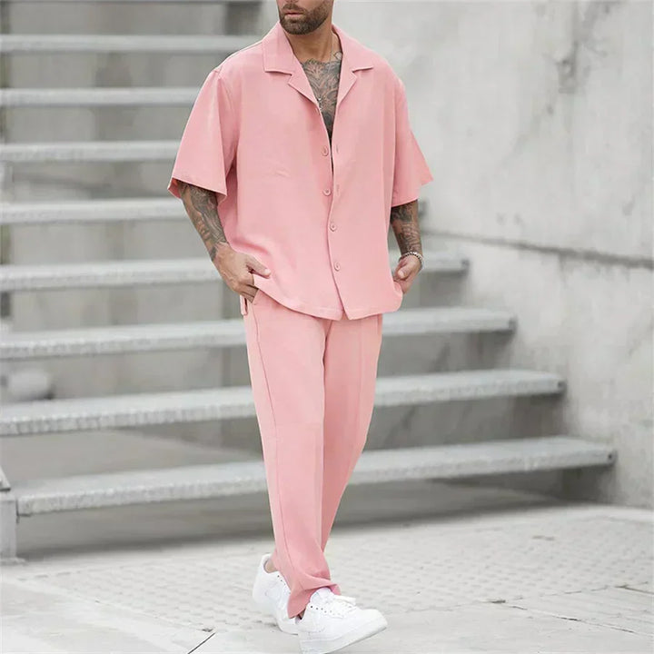 Mens Summer Clothing Set Lightweight Comfortable Fit