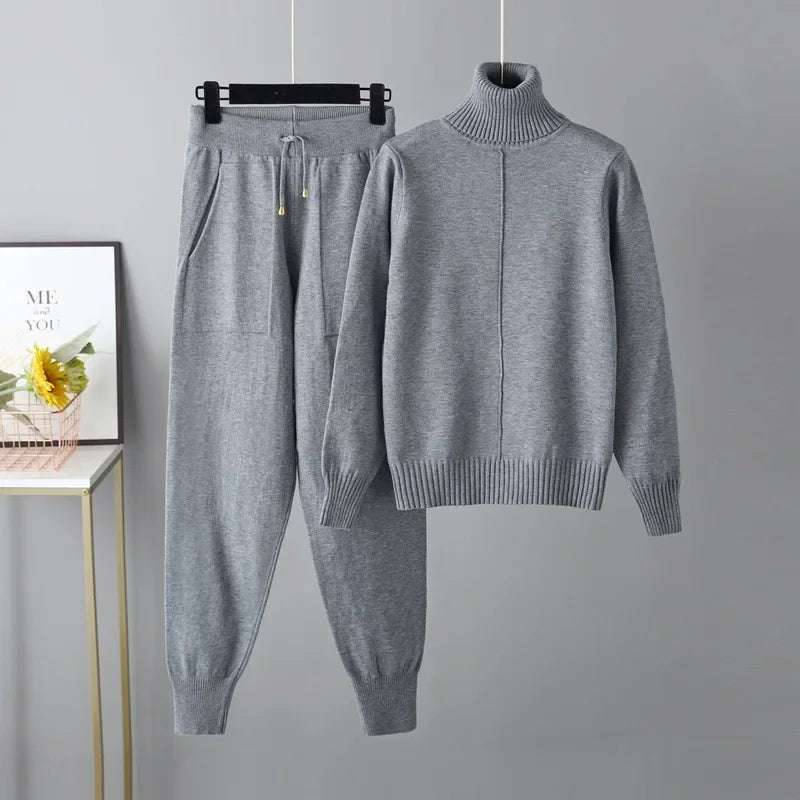 Womens Knit Two-Piece Outfit Cozy Fit