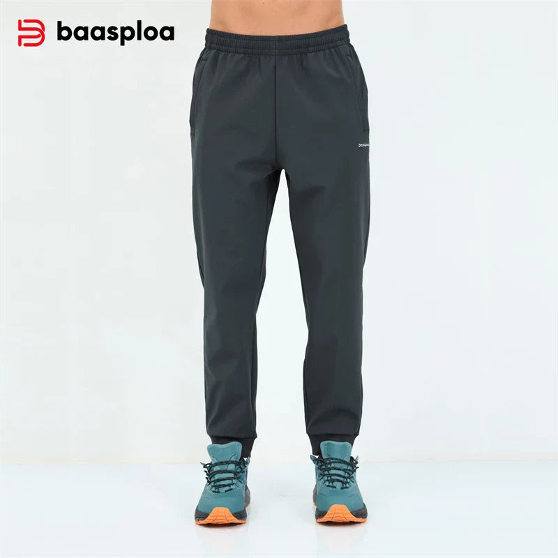 Mens Fleece Jogger Pants Soft Relaxed Fit with Pockets
