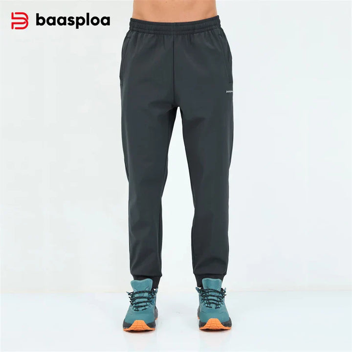 Mens Fleece Jogger Pants Soft Relaxed Fit with Pockets