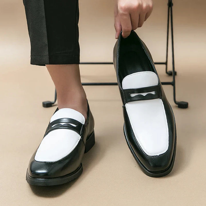 Mens Leather Loafers Slip-On Comfortable