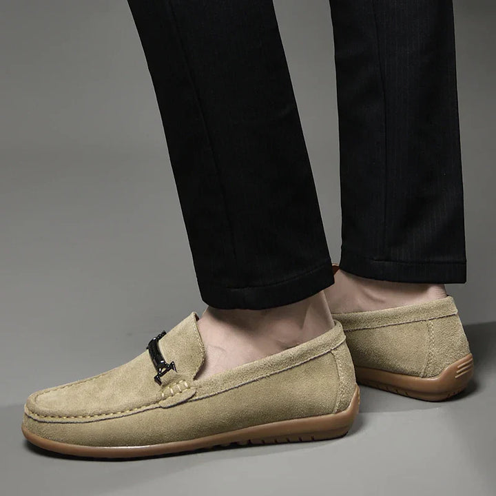Mens Loafers Suede Slip-On