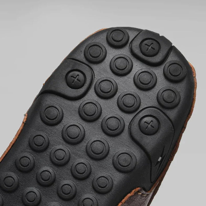 Mens Leather Loafers Slip-On Classic Fit