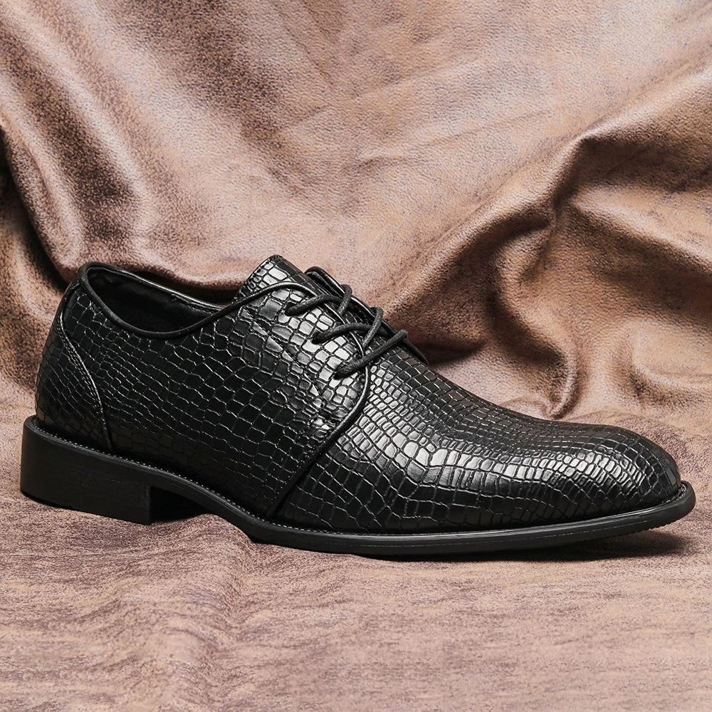Mens Leather Oxford Dress Shoes