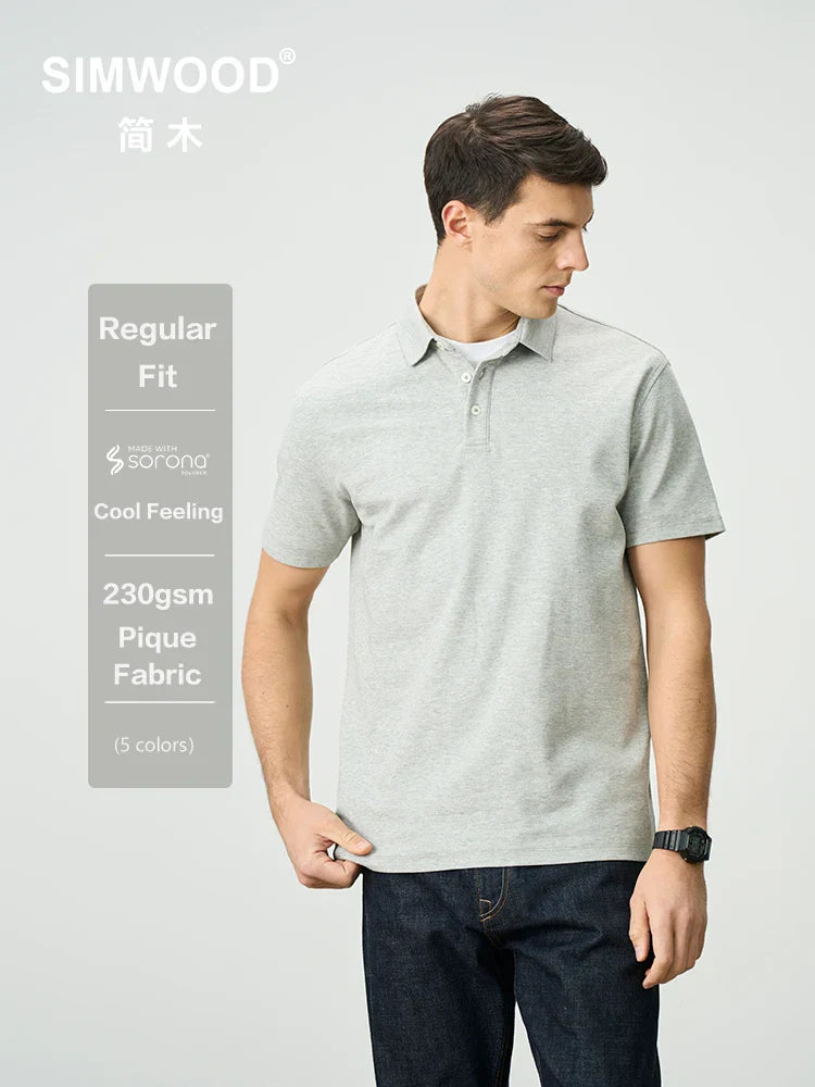 Mens Polo Shirt Lightweight Breathable Fit - BritishMode