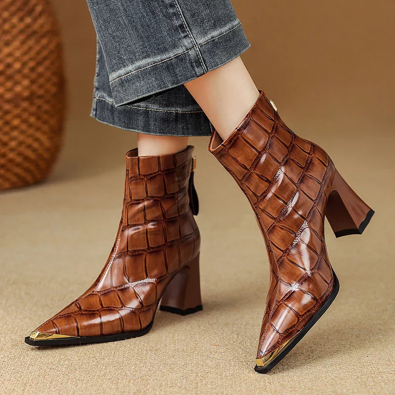 Womens Genuine Leather Boots Classic Fit