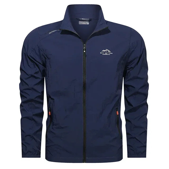 Mens Lightweight Windbreaker Water-Resistant Relaxed Fit