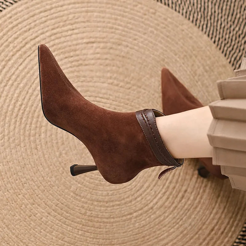 Womens Ankle Boots Leather Classic Fit