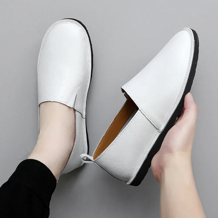 Mens Loafers Genuine Leather Slip-On - BritishMode