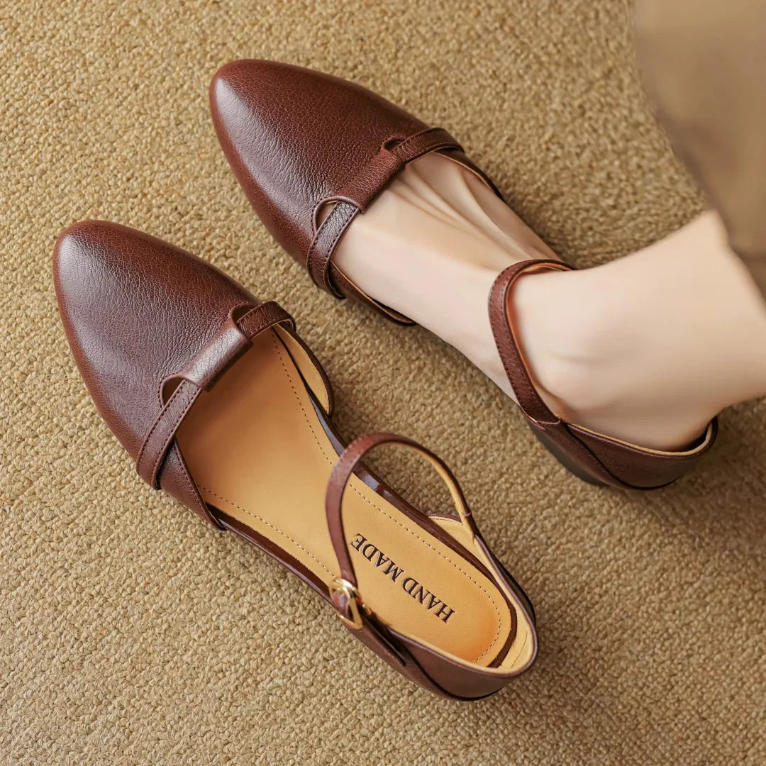 Womens Heels Genuine Leather Classic Fit