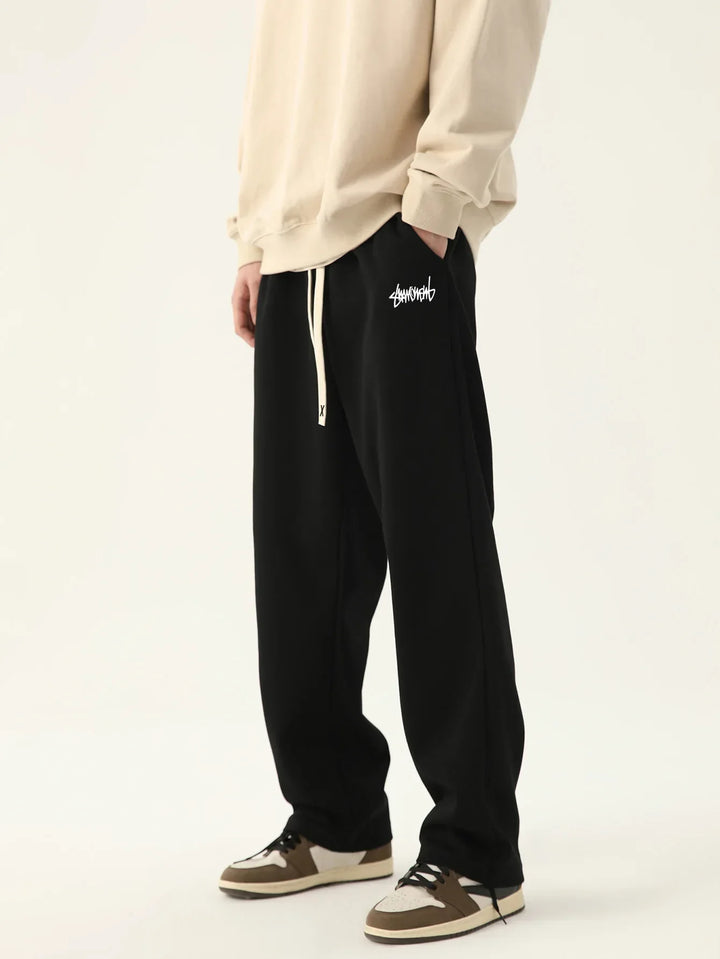 Mens Sweatpants Cotton Comfortable Loose Fit