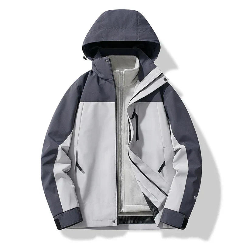 Unisex Ski Jacket with Hood Insulated Weatherproof