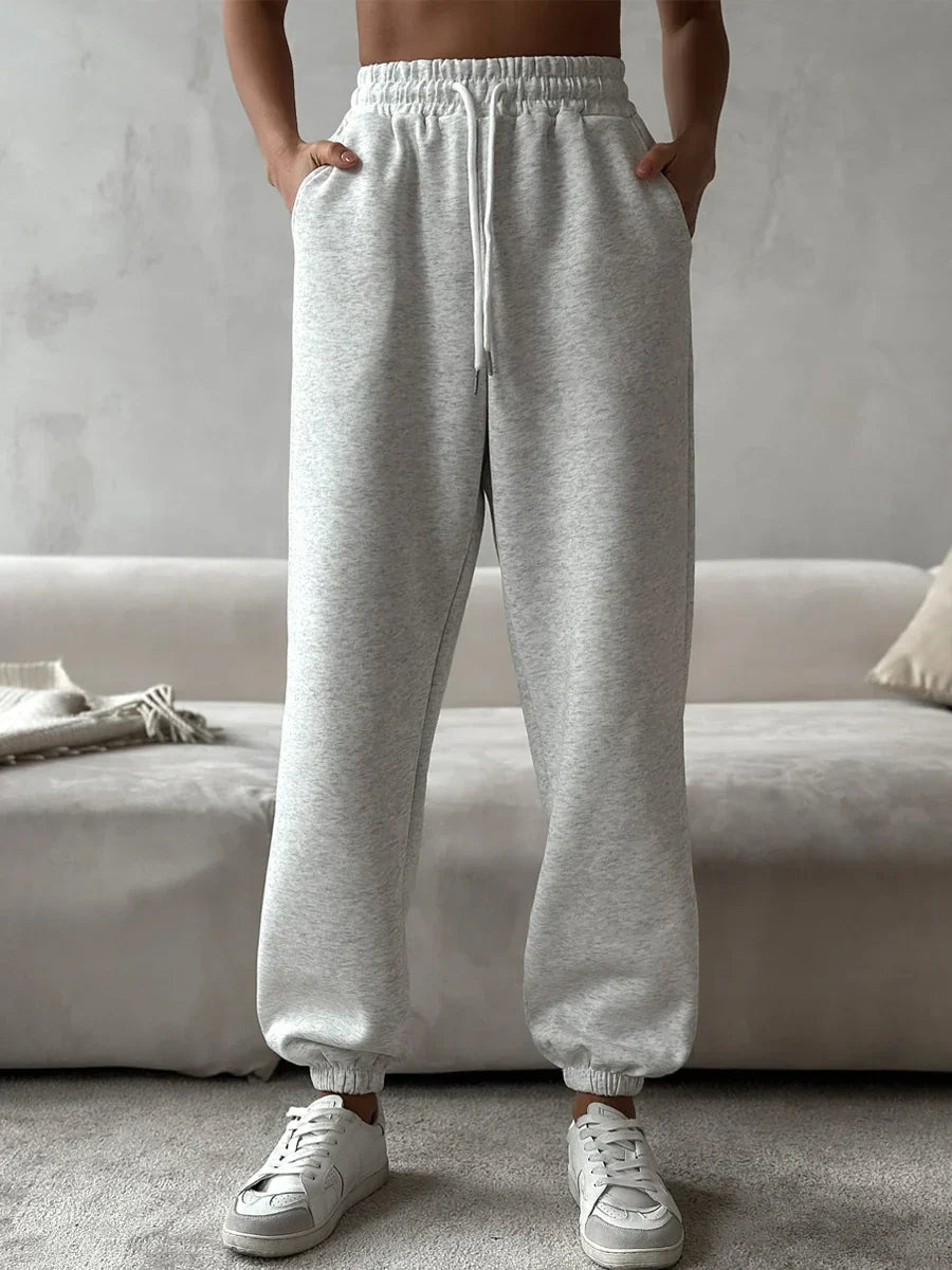 Womens Cotton Jogger Pants Comfortable Loose Fit