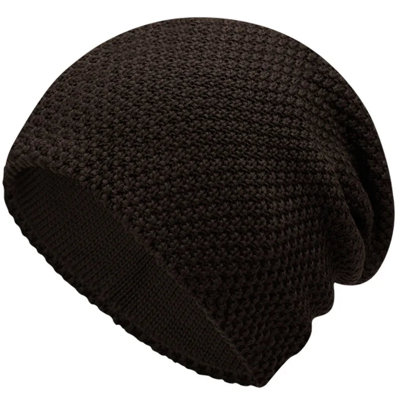Unisex Winter Hat Wool Blend Slouchy Fit Cozy