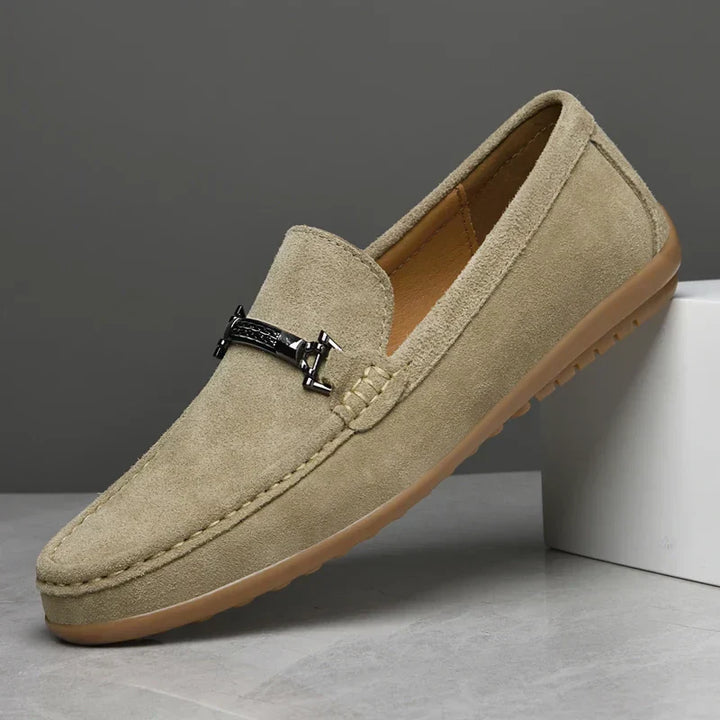 Mens Loafers Suede Slip-On - BritishMode