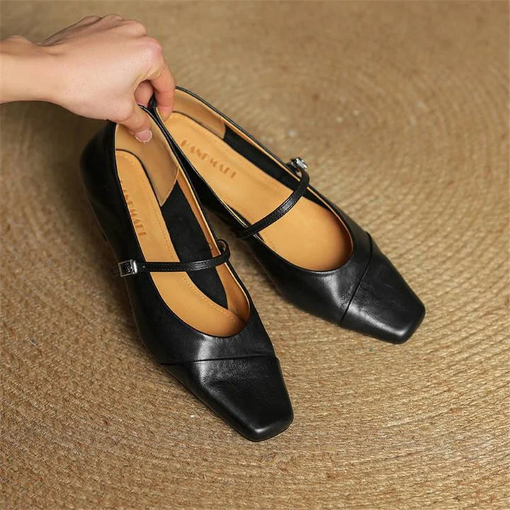 Womens Genuine Leather Pumps Classic Fit