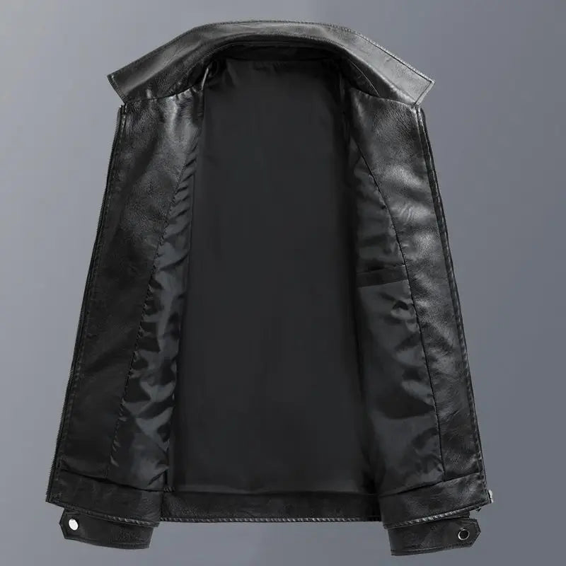 Mens Genuine Leather Jacket Classic Fit