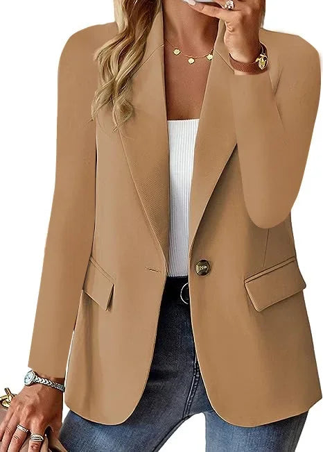 Womens Jacket Classic Fit Solid Material